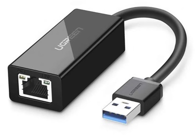 UGREEN USB 3.0 PC Mac Konsol Tv Box Siyah Ethernet Adaptörü