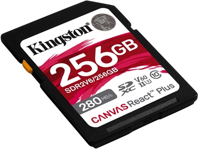 Kingston Canvas React Plus 256GB V60 SD Hafıza Kartı    