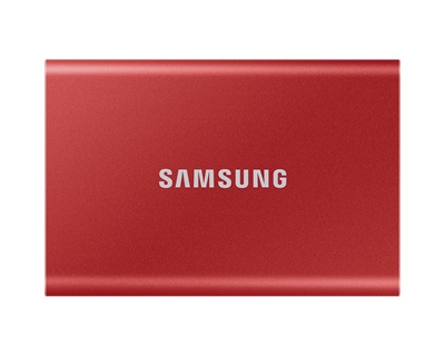 Samsung 1TB T7 1050MB Okuma - 1000MB Yazma USB 3.2 Gen 2 Kırmızı Taşınabilir SSD (MU-PC1T0R/WW)