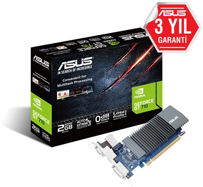 Asus GeForce GT710 SL-2GD5 2GB GDDR5 64 Bit Ekran Kartı