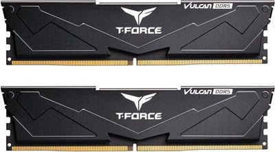 Team T-Force 16GB(2x8) Vulcan Black EXPO 5600mhz CL40 DDR5  Ram (FLBD516G5600HC40BDC01)