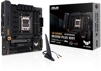 Asus TUF Gaming B650M-PLUS WiFi 6400mhz(OC) RGB M.2 AM5 DDR5 mATX Anakart