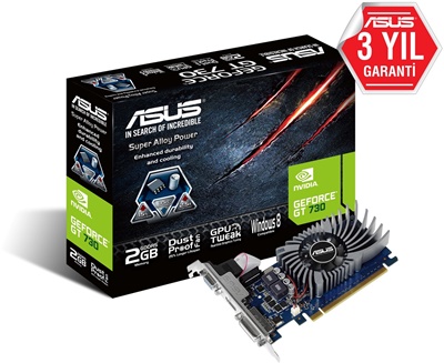 Asus GeForce GT 730 2GD5-BRK 2GB GDDR5 64 Bit Ekran Kartı