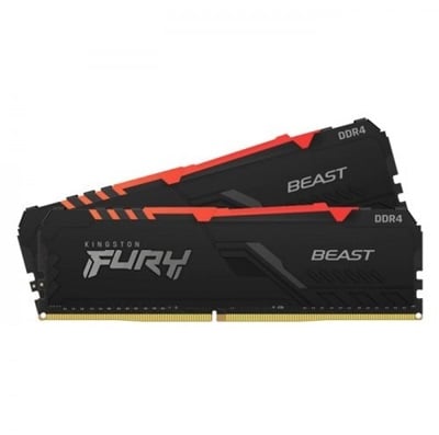 Kingston 32GB(2x16) Fury Beast RGB 3600mhz CL18 DDR4  Ram (KF436C18BBAK2/32)