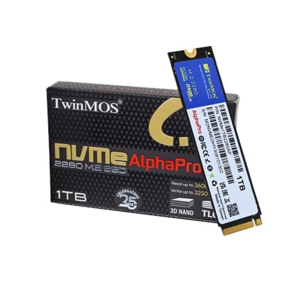 TwinMOS 1TB NVMe Gen3 Okuma 3600MB-Yazma 3250MB M.2 SSD (NVME1TB2280AP)