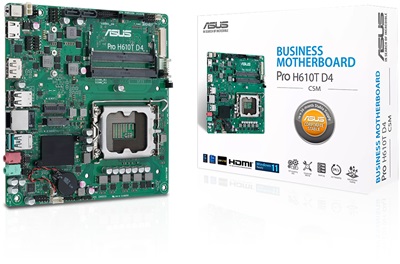 Asus Pro H610T D4-CSM 3200mhz(OC) M.2 1700p DDR4 Mini-ITX Anakart