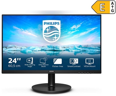 Philips 23.8 241V8L/00 4ms 75Hz HDMI, DisplayPort, FHD Monitör