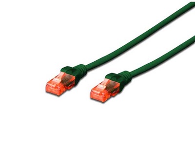 Digitus DK-1617-0025/G U/UTP 0.25m Yeşil Cat 6 Kablo  