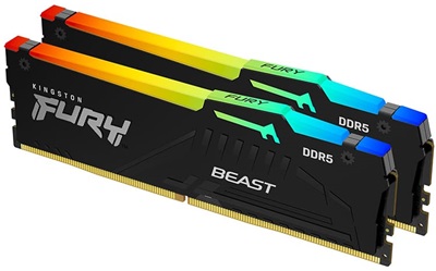 Kingston 16GB(2x8) Fury Beast RGB EXPO 5200mhz CL36 DDR5  Ram (KF552C36BBEAK2-16)