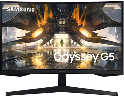 Samsung 27" Odyssey LS27AG550EPXUF 1ms 165hz HDMI,DisplayPort 2K FreeSync Premium Curved Gaming Monitör