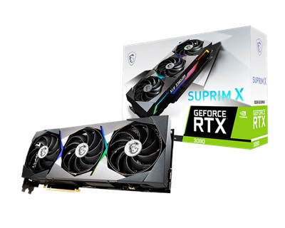 MSI GeForce RTX 3080 SUPRIM X 10G 10GB GDDR6X 320 Bit LHR Ekran Kartı