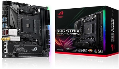 Asus ROG Strix B450-I Gaming 4400mhz(OC) RGB M.2 Wi-Fi AM4 Mini ITX Anakart