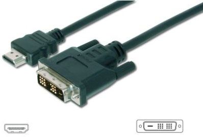 Digitus AK-330300-050-S HDMI DVI Adaptör Kablo 5m   