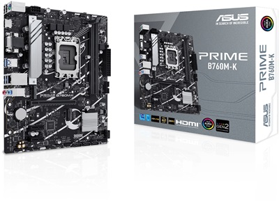 Asus PRIME B760M-K 8000mhz(OC) RGB M.2 1700p mATX DDR5 Anakart