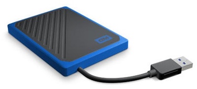 WD 500GB My Passport Go Blue Okuma 400MB USB 3.0 Taşınabilir SSD (WDBMCG5000ABT-WESN)