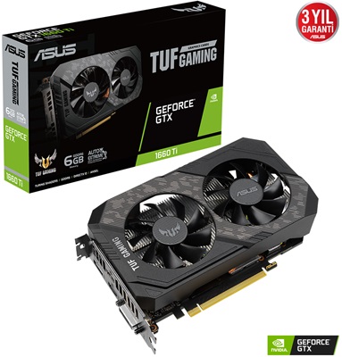 Asus GeForce GTX 1660 Ti TUF Gaming Evo 6G 6GB GDDR6 192 Bit Ekran Kartı