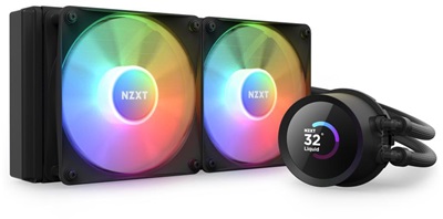 NZXT Kraken 240 Black RGB AIO LCD Display 240 mm Intel(1700p)-AMD Uyumlu Sıvı Soğutucu 