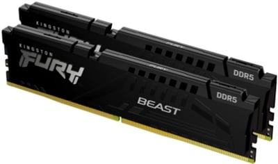 Kingston 32GB(2x16) Fury Beast Black 5200mhz CL40 DDR5  Ram (KF552C40BBK2-32)