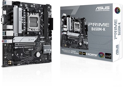 Asus Prime B650M-K 6400mhz(OC) RGB M.2 AM5 mATX DDR5 Anakart