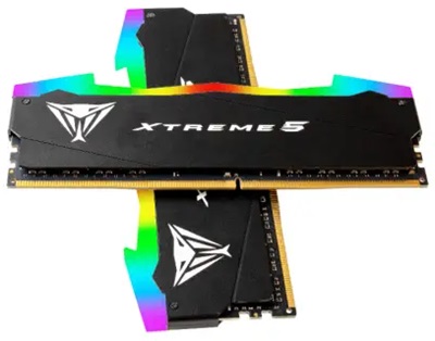 Patriot 48GB(2x24) Viper Xtreme 5 RGB 8000mhz CL38 DDR5  Ram (PVXR548G80C38K)