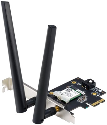 Asus PCE-AXE5400 WiFi6e TRI-Band Kablosuz PCIe Bluetooth Adaptör 